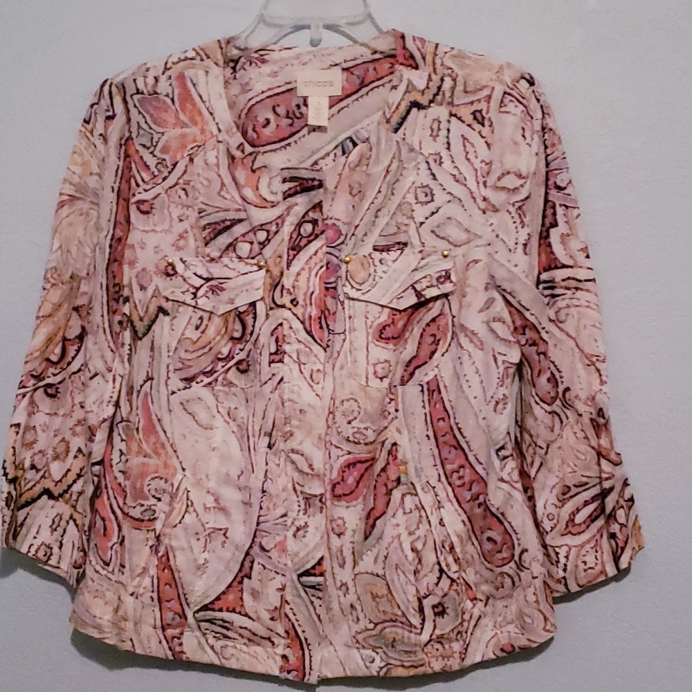"Chico's" NWOT, western patterned top